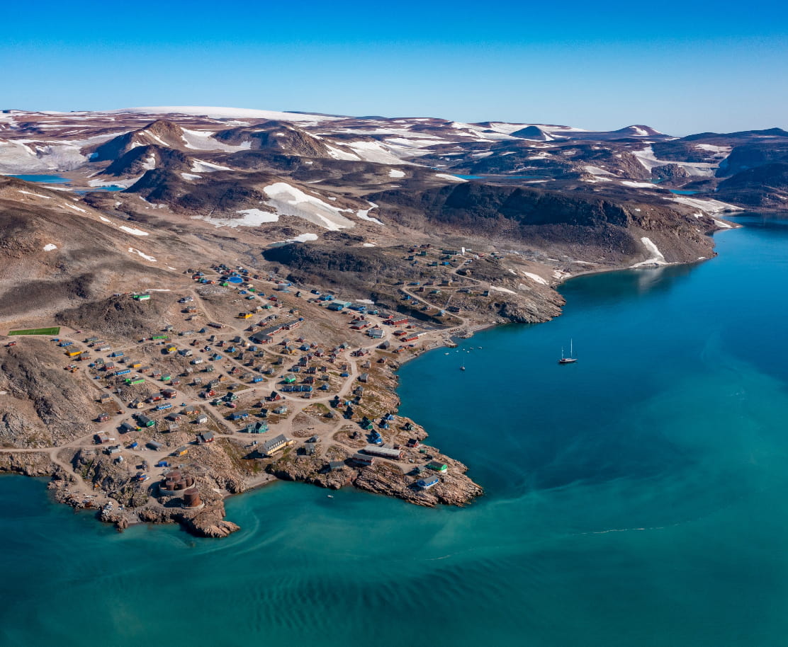 Fjord blaugrünes Wasser
