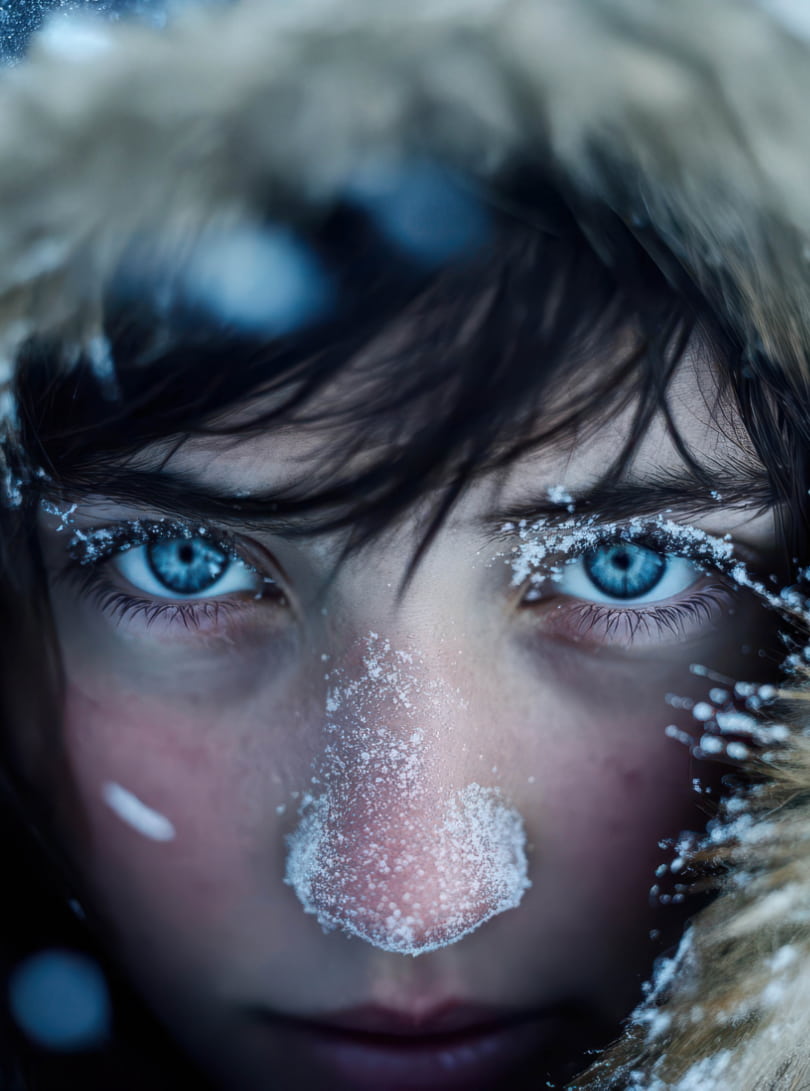 Frau Blick in die Augen