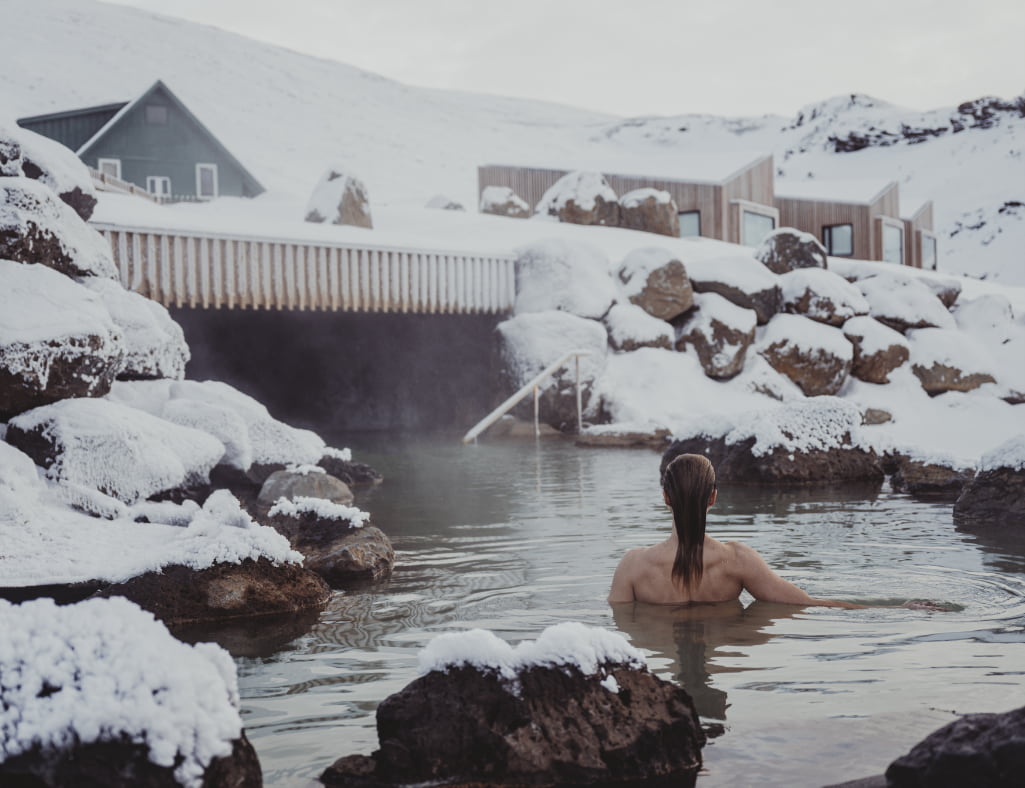 Schwimmen Winter Frau