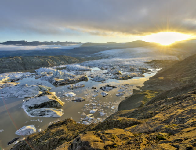 Gletscher Sonne