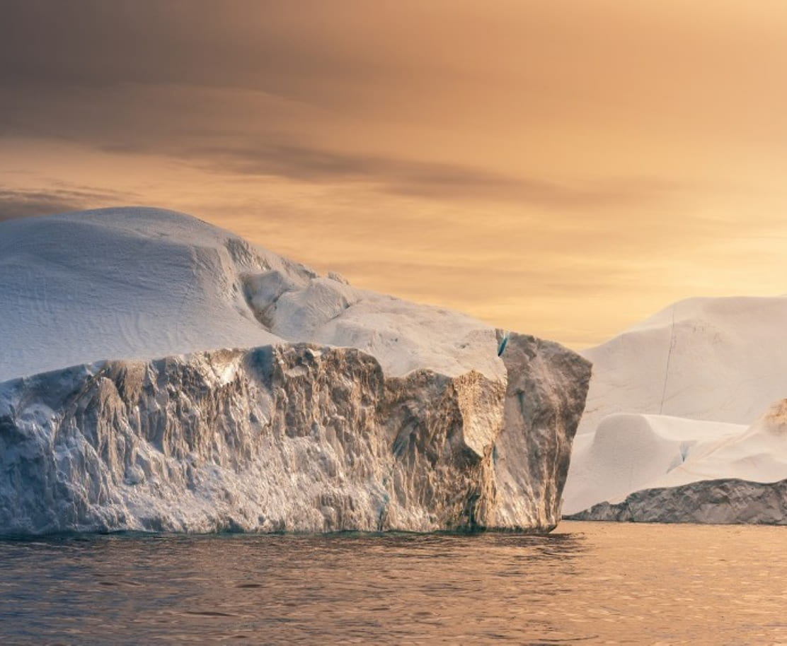 Eisberg Sonnenuntergang
