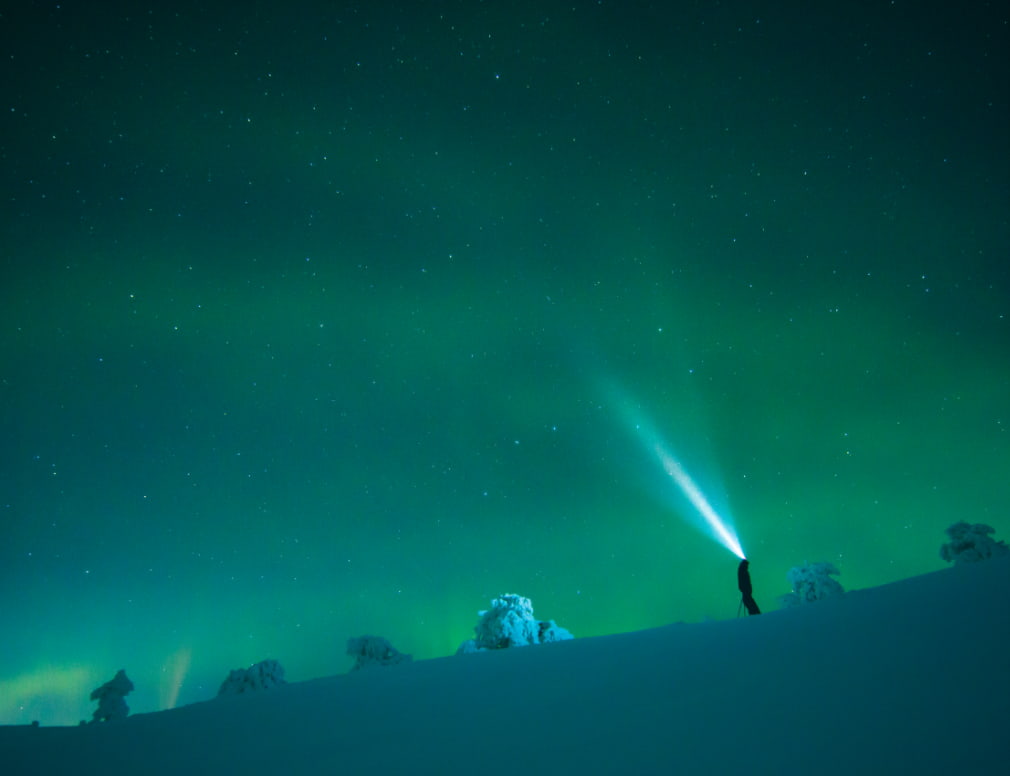 Polarlicht Stirnlampe