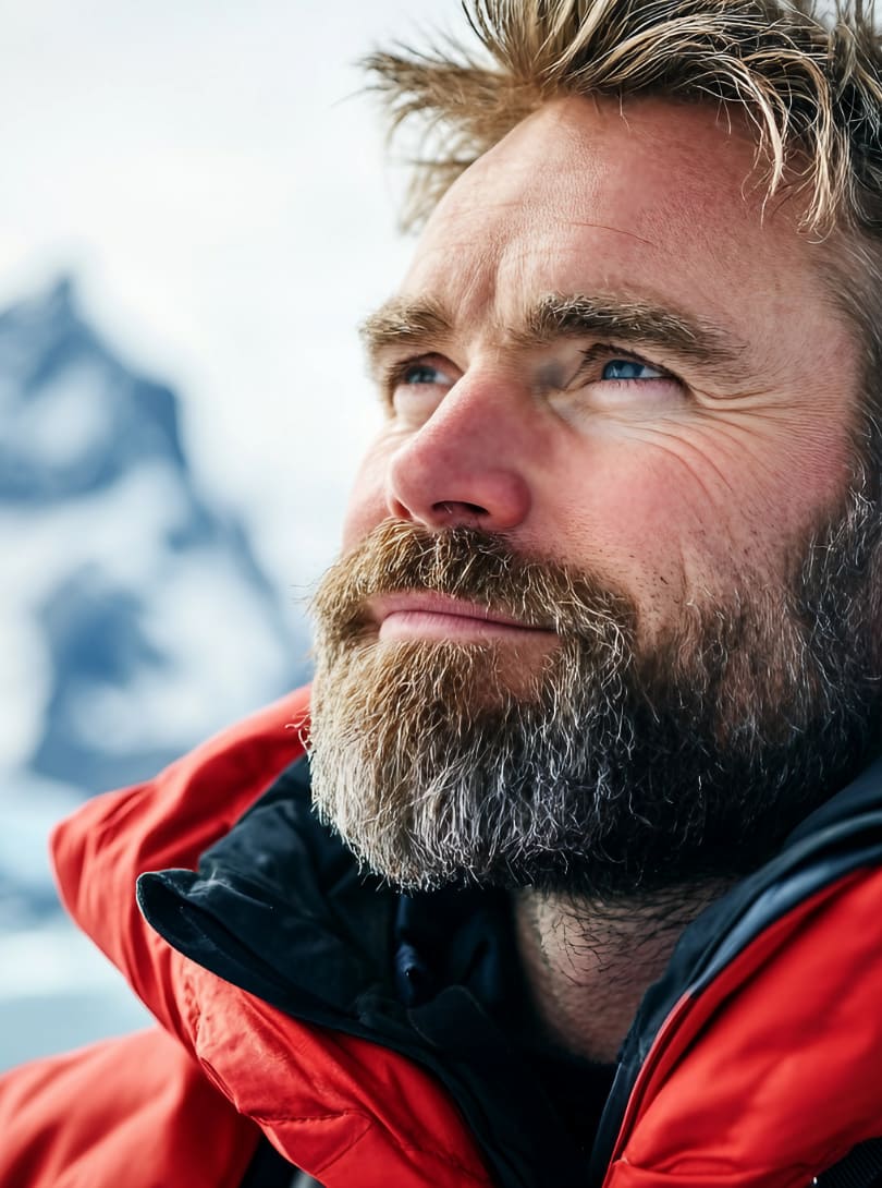 Reisender Blick in die Ferne