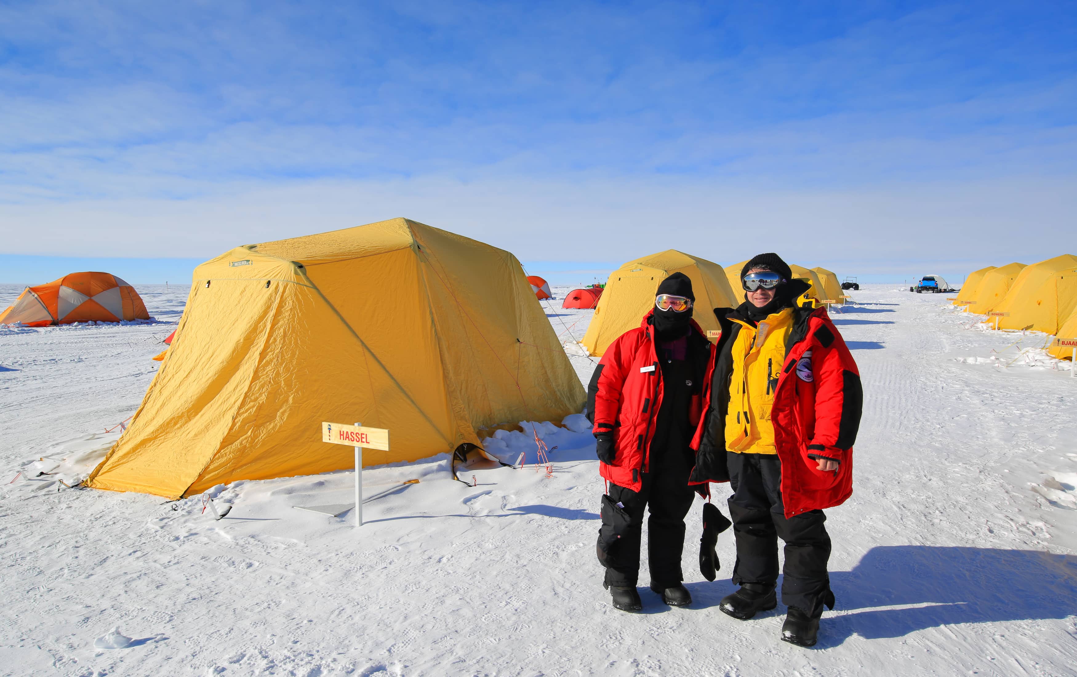 Arktis Tours Reise zum Südpol South Pole Camp
