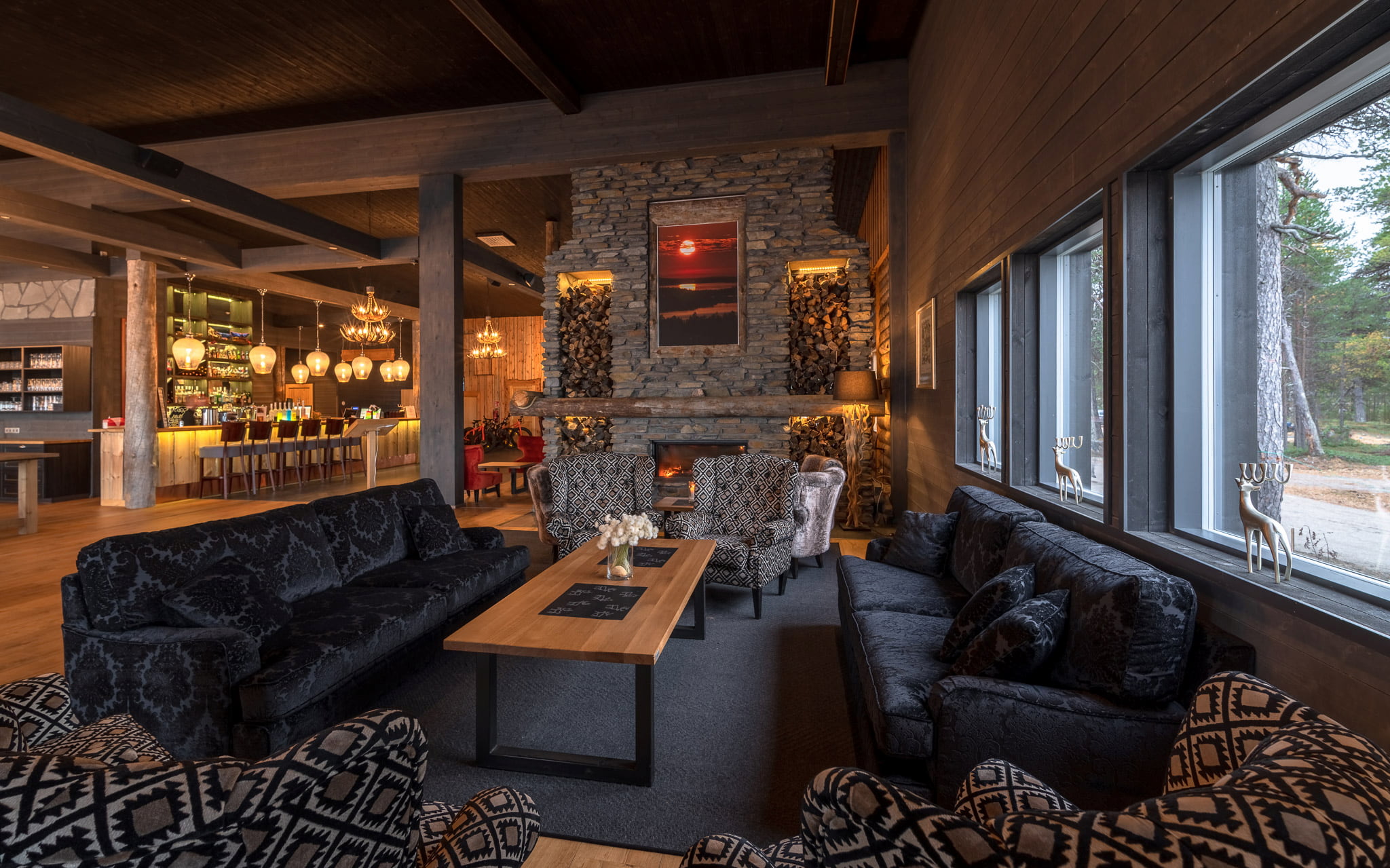 Arktis Tours Wilderness Hotel Inari Lobby