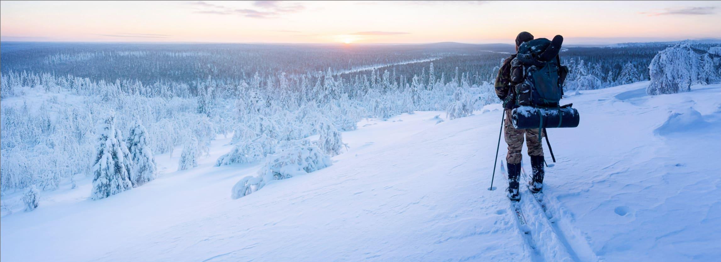 Landschaft Schnee Finnland