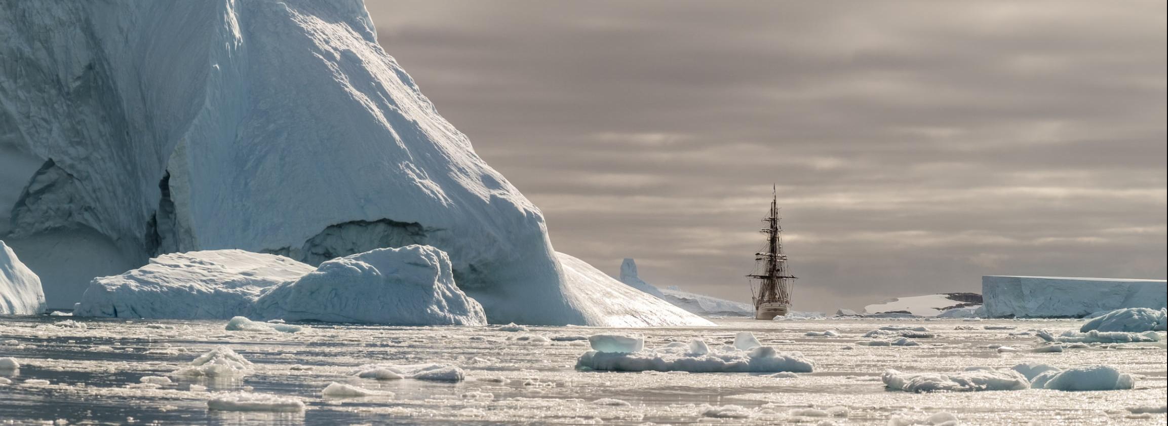 Eismeer Segelschiff