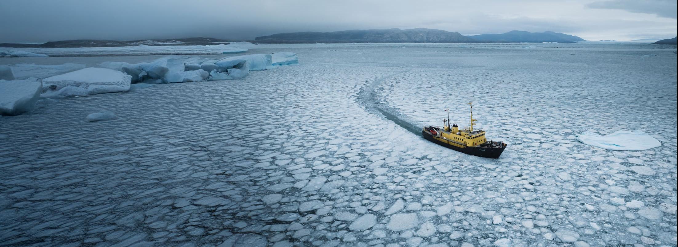 Schiff Eisschollen