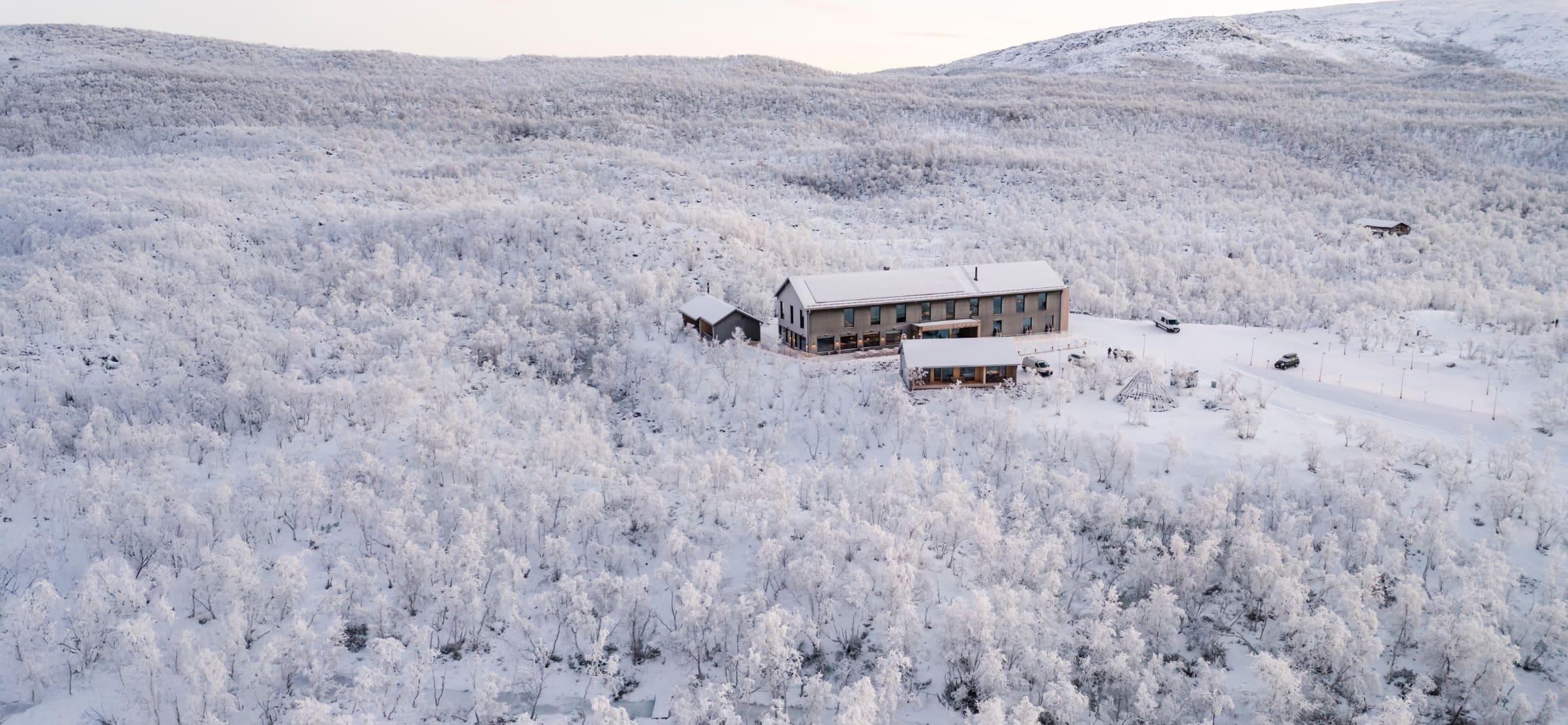 Haus Schneelandschaft