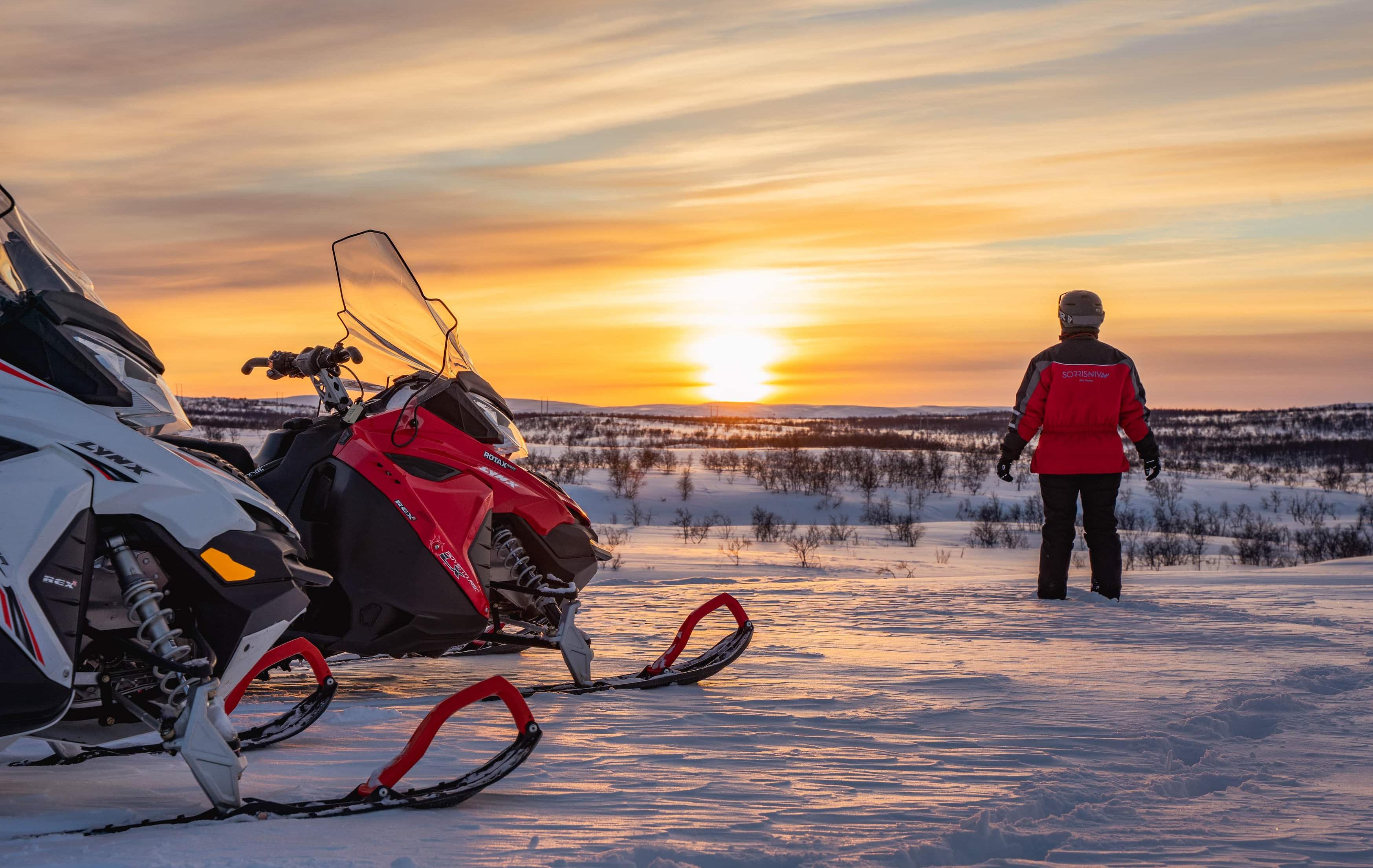 Nordnorwegen: Natur, Genuss & Polarlicht in Alta - Schneemobil Safari